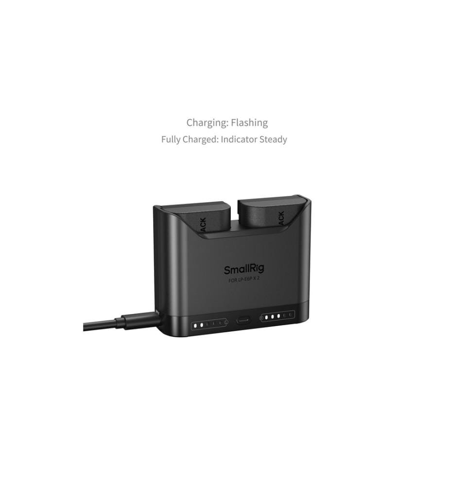 SMALLRIG - Digitalkamera-Akku Turbo Charging Kit mit 2x LP-E6NH Akku