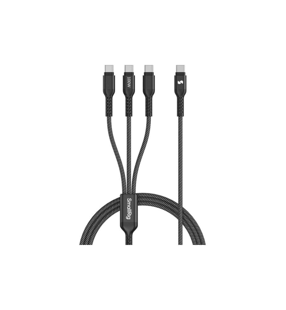 SMALLRIG - Câble 3 en 1 USB type C - USB type C, 1.2 m