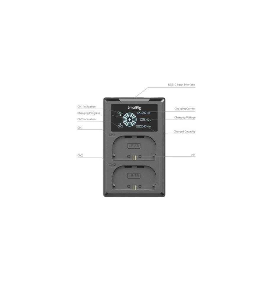 SMALLRIG - Batterie pour Appareils photo numérique LP-E6NH Kit batterie et chargeur