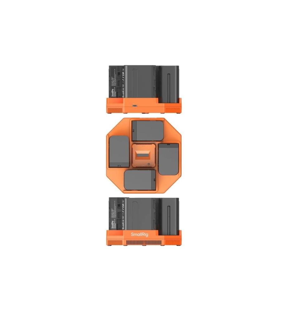 SMALLRIG - Digitalkamera-Akku Kit und 4-Kanal-Akkuladegerät NP-F970