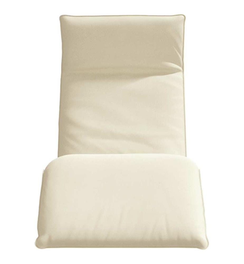 vidaXL Sonnenliege Klappbar Creme 175x54x8,5 cm Oxford-Gewebe