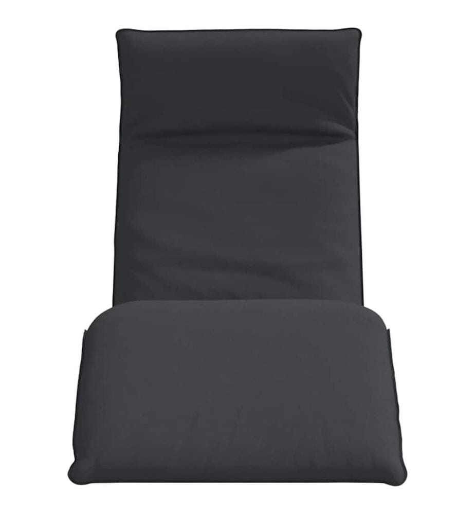 vidaXL Sonnenliege Klappbar Schwarz 175x54x8,5 cm Oxford-Gewebe
