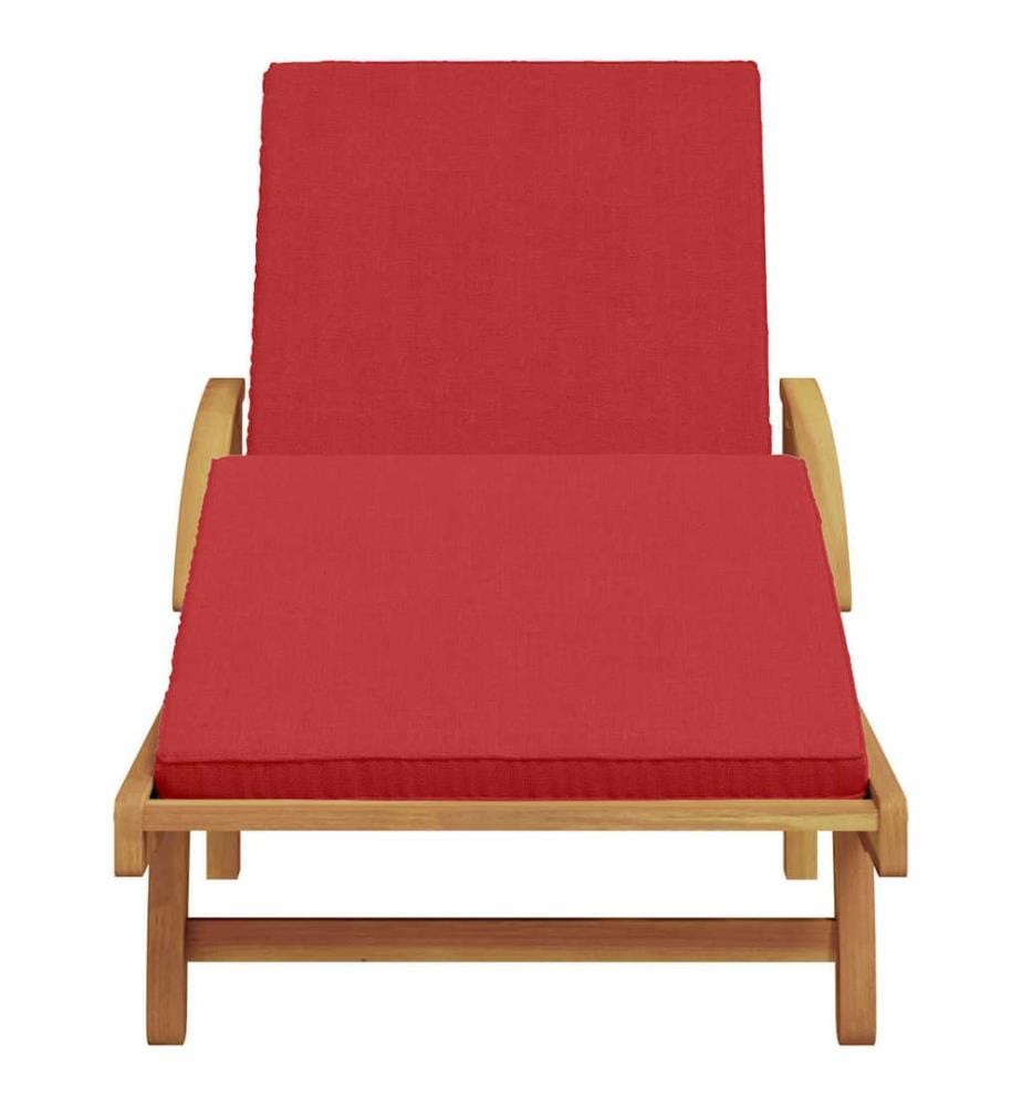 vidaXL Sonnenliege Rot 200 x 67 x 84 cm Massivholz Akazie