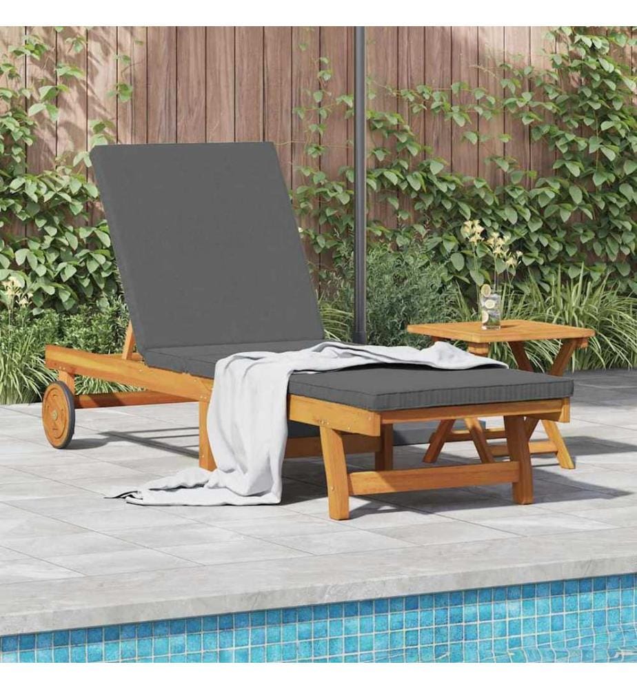 vidaXL Sonnenliege Braun 199 x 63 x 85 cm Massivholz Akazie