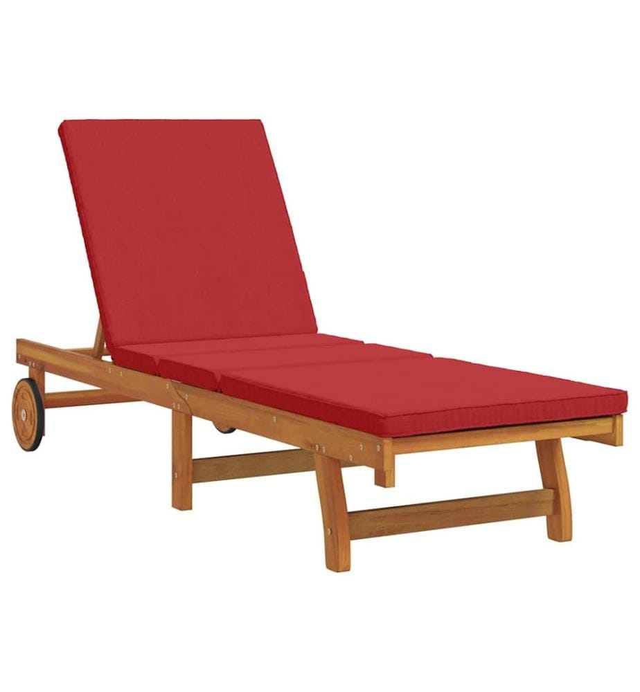vidaXL Sonnenliege Braun 199 x 63 x 85 cm Massivholz Akazie