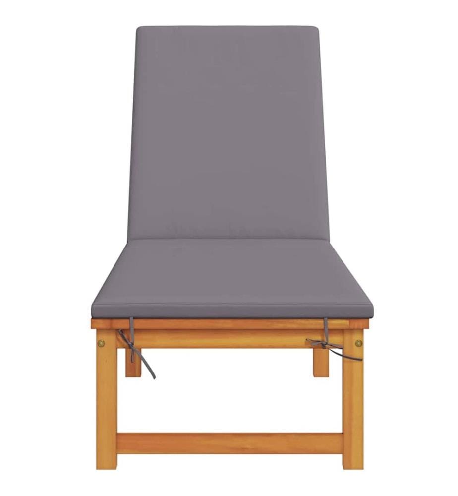 vidaXL Sonnenliege Braun 202 x 53 x 89 cm Massivholz Akazie
