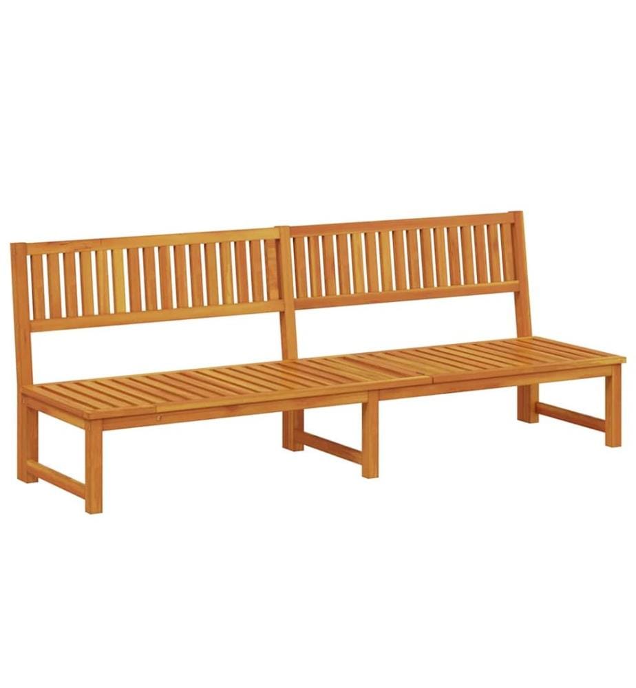 vidaXL Sonnenliege Öl-Natur 200 x 57 x 75cm Massivholz Akazie