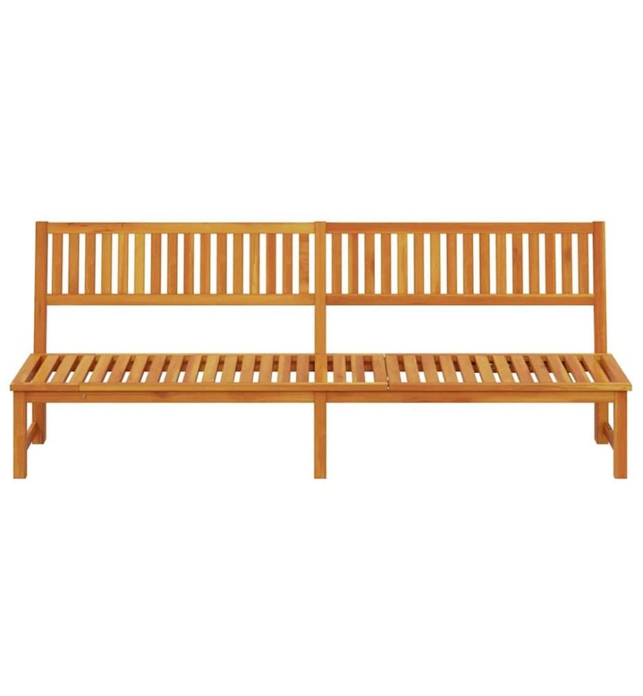vidaXL Sonnenliege Öl-Natur 200 x 57 x 75cm Massivholz Akazie