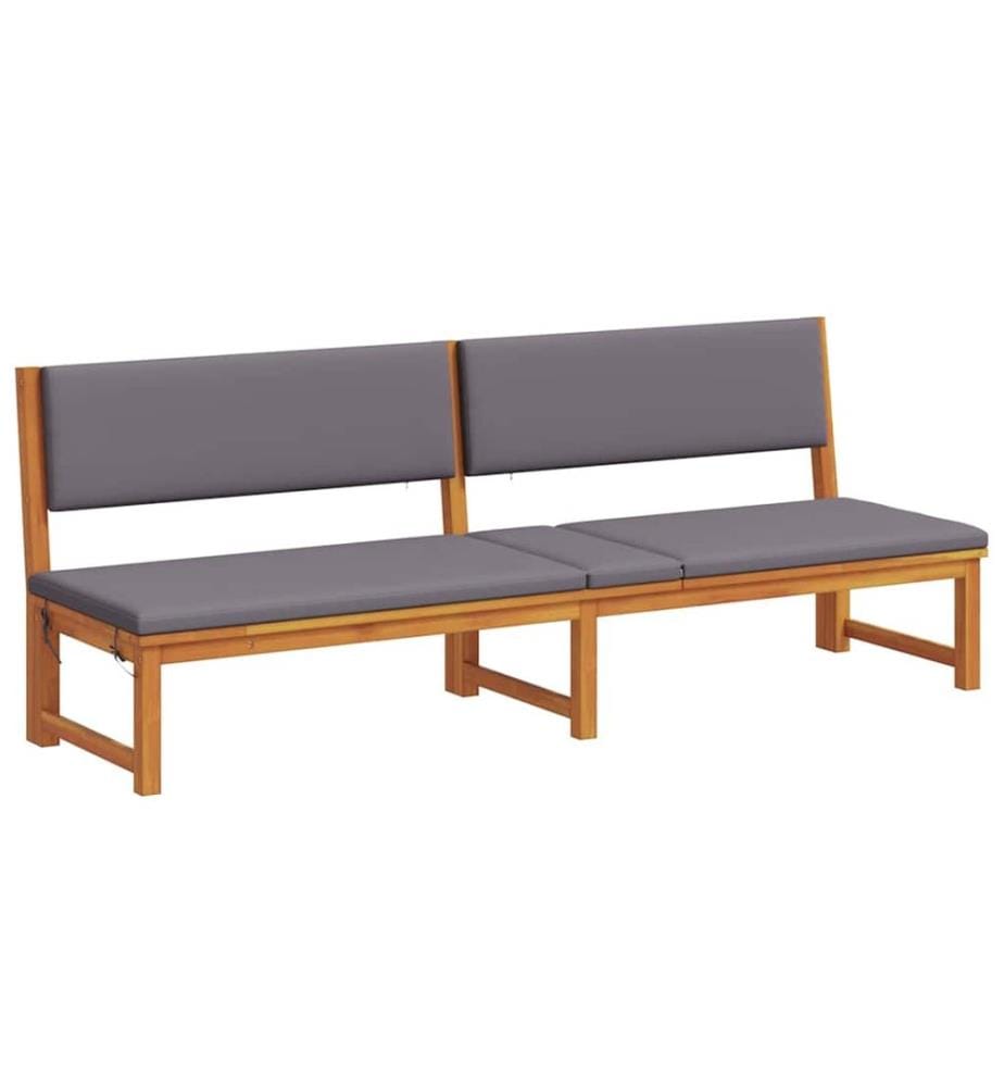 vidaXL Sonnenliege Öl-Natur 200 x 57 x 75cm Massivholz Akazie
