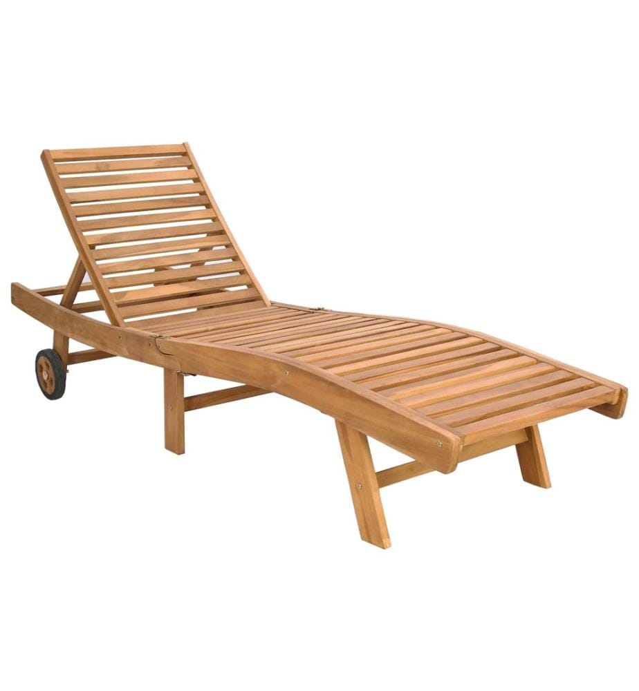 vidaXL Sonnenliege Braun und Creme Polyester