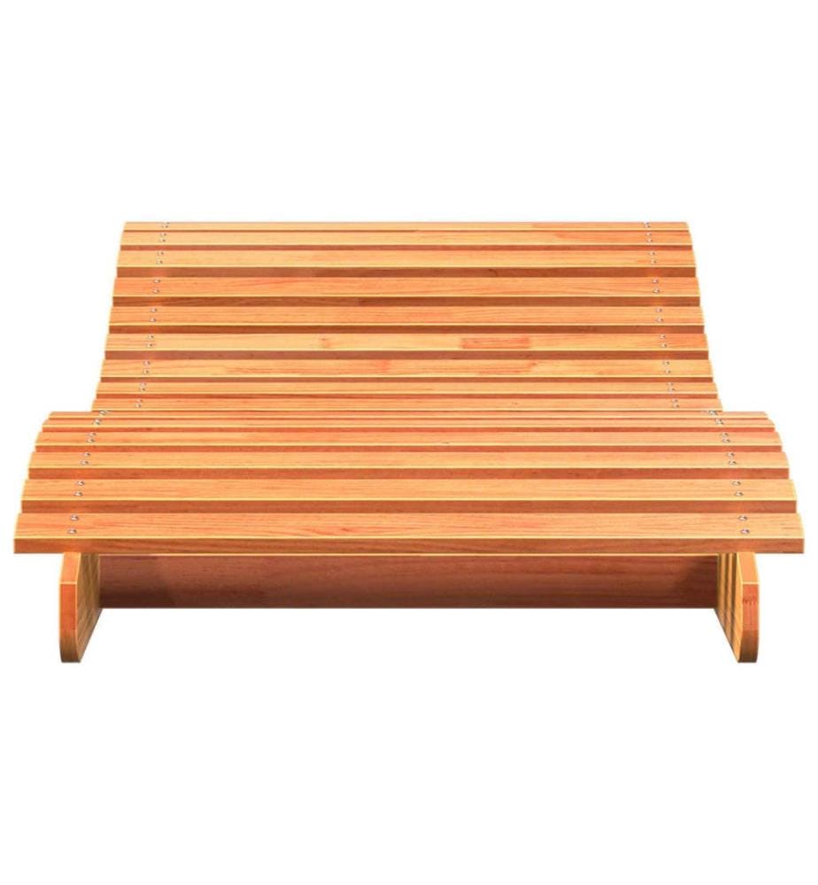 vidaXL Sonnenliege Wachsbraun 205x80x31,5 cm Massivholz Kiefer