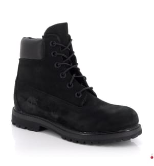 Lederstiefeletten - Schwarz