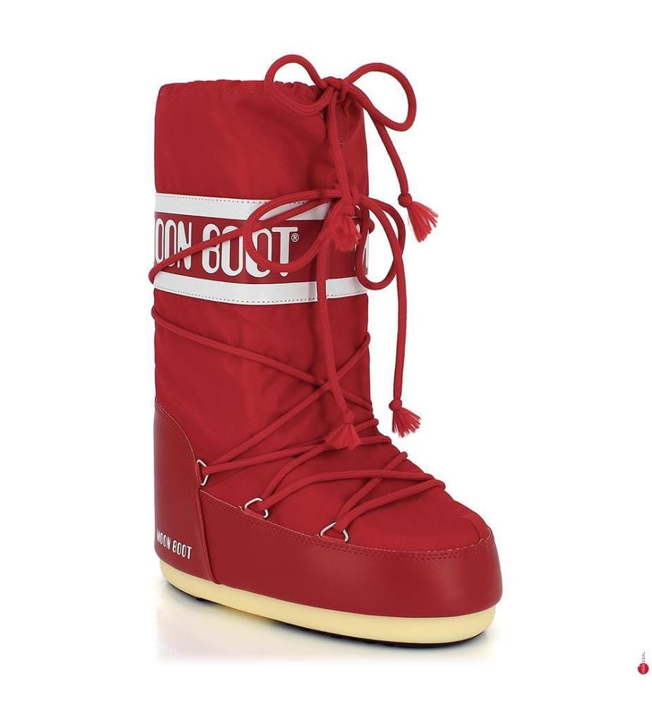 Nylon-Après-Ski-Stiefel - Rot
