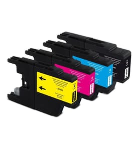 GENERIC INK - Encre Brother LC1240 Multipack noir/Cyan/Magenta/Yellow