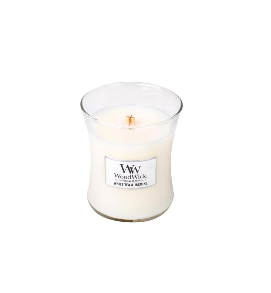Woodwick - Duftkerze White Tea & Jasmin Medium Jar