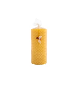 HERZOG KERZEN AG - Bougie cylindrique à base de cire d'abeille 6 x 12 cm