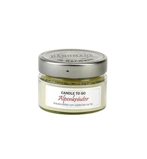 CANDLE FACTORY - Bougie parfumée Herbes alpines Candle to go