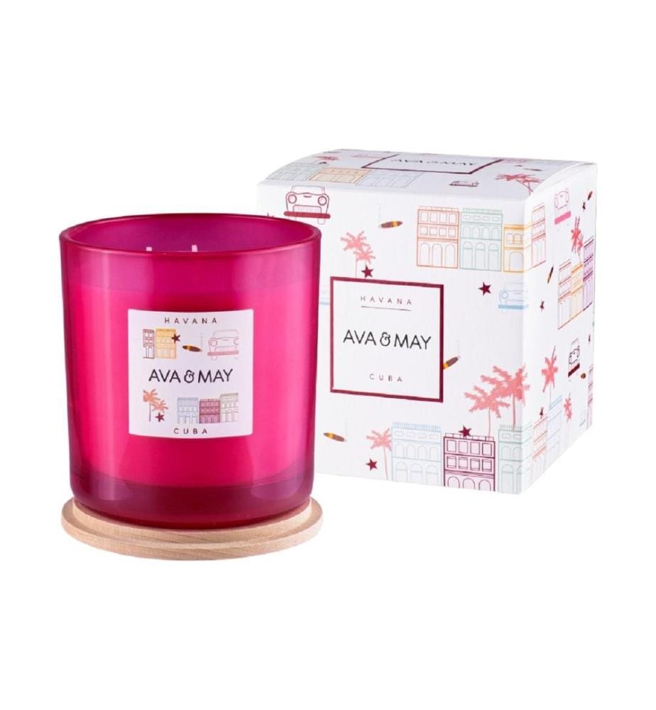 AVA & MAY - Duftkerze Havanna Gross, 500 g