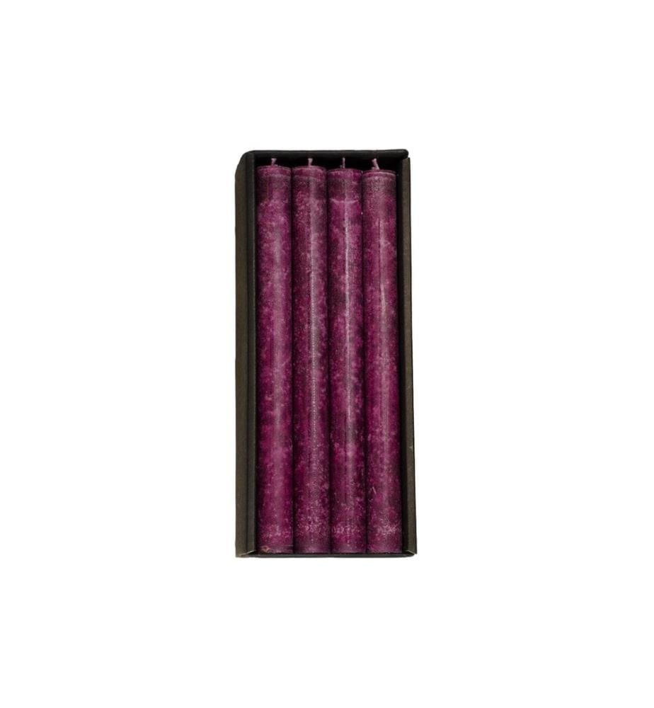 SCHULTHESS KERZEN - Stabkerze Brombeer 4 Stück, 24 x 2.2 cm