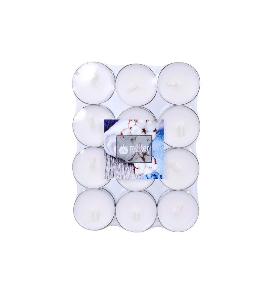 müller Kerzen Duftkerze Soft Cotton 24 Stück