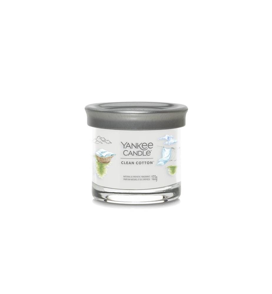 YANKEE CANDLE - Signature Bougie parfumée Clean Cotton Signature Small Tumbler