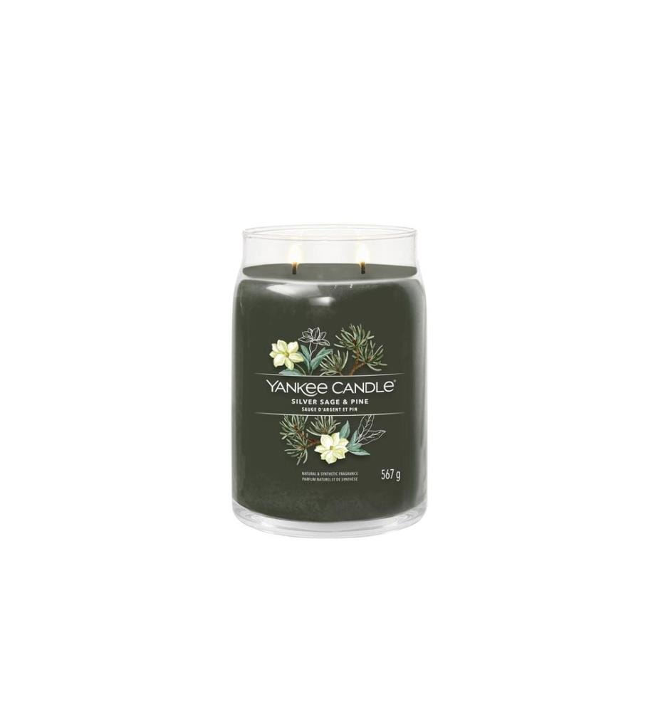 YANKEE CANDLE - Signature Duftkerze Silver Sage & Pine Signature Large Jar