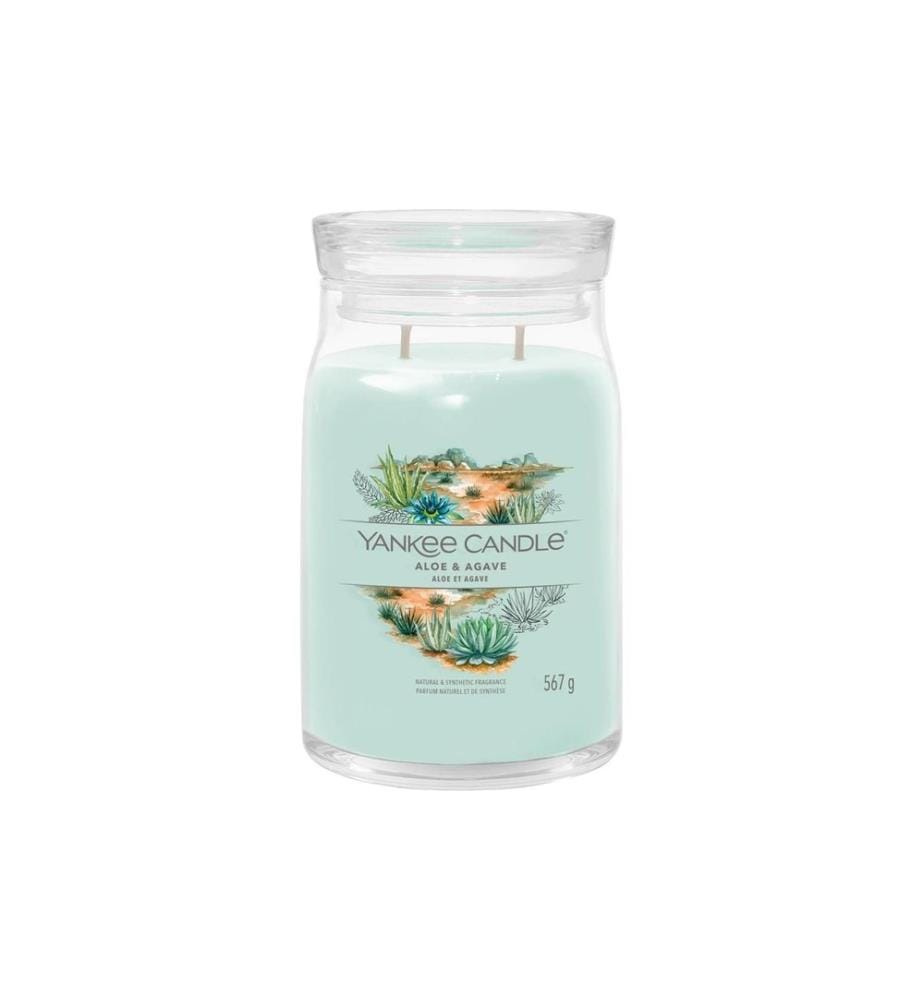 YANKEE CANDLE - Signature Duftkerze Aloe & Agave Large Jar