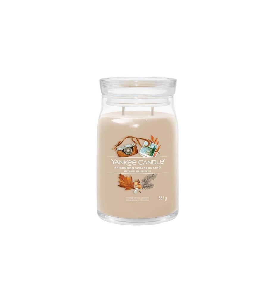YANKEE CANDLE - Signature Duftkerze Afternoon Scrapbooking Signature Large Jar