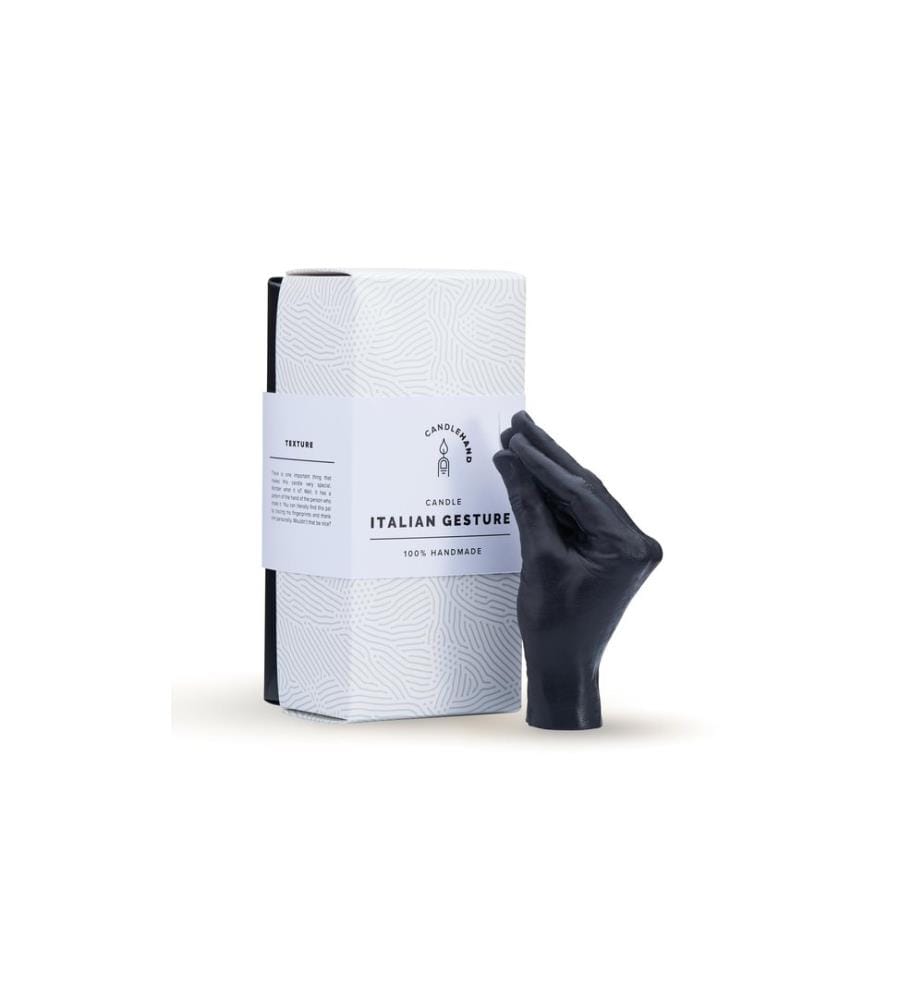 Mandatus - Kerze Candle Hand Italian Gesture, Schwarz