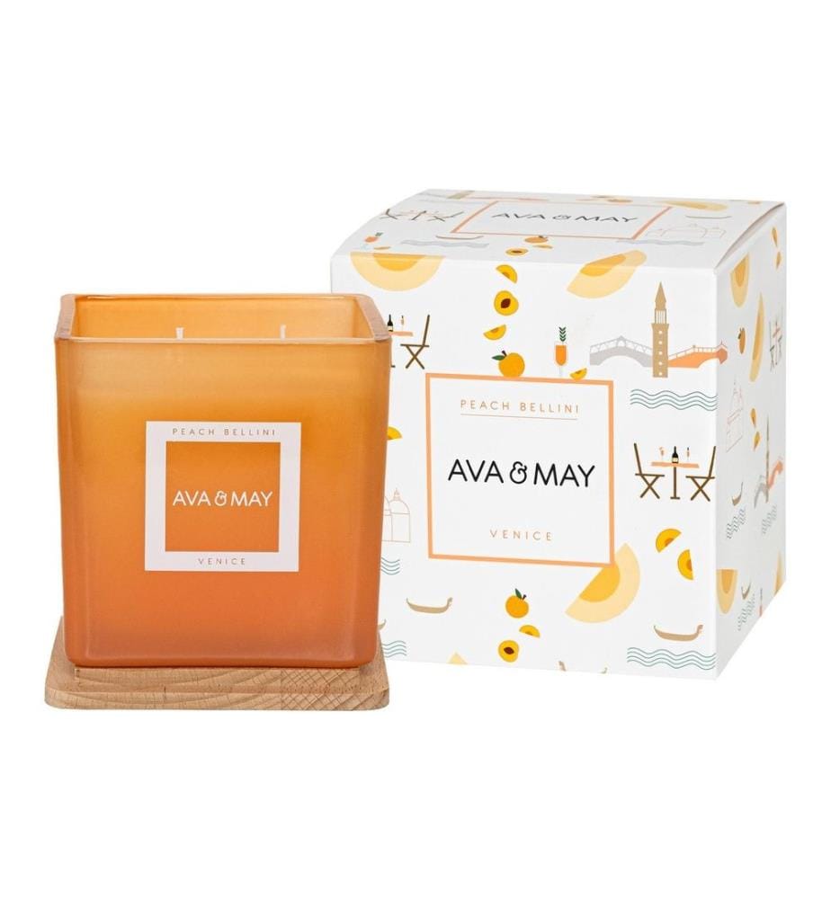 AVA & MAY - Duftkerze Peach Bellini 450 gr