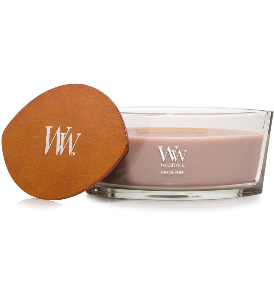 Woodwick - Duftkerze Patchouli Crème Ellipse