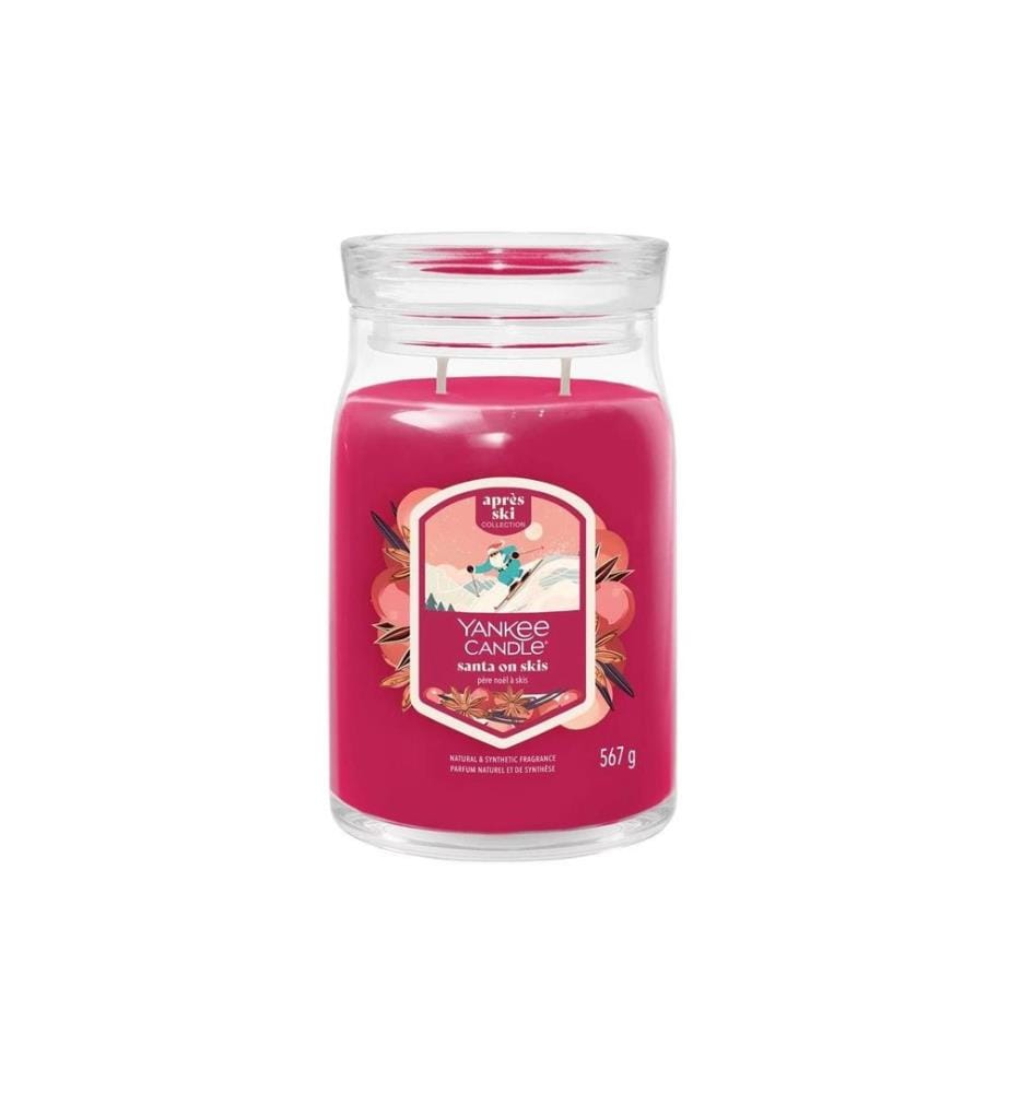 YANKEE CANDLE - Signature Duftkerze Santa on Skis Large Jar