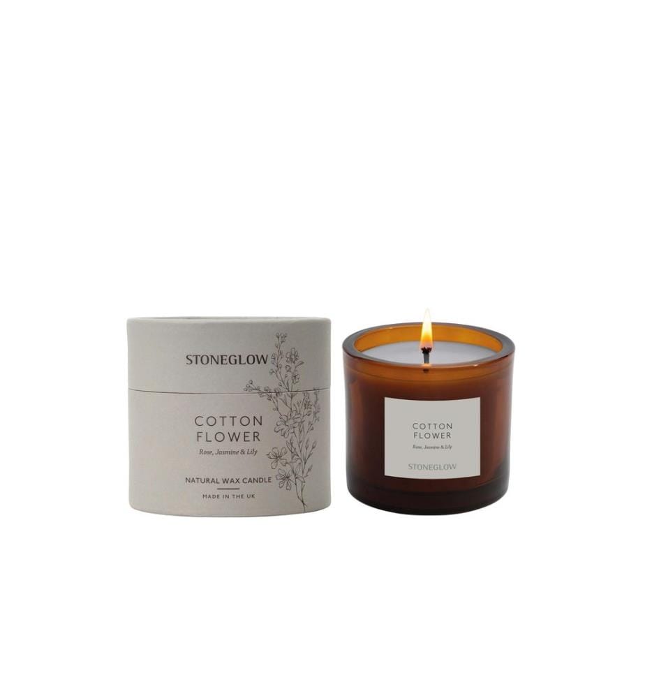 Stoneglow - Bougie parfumée Cotton Flower 200 g