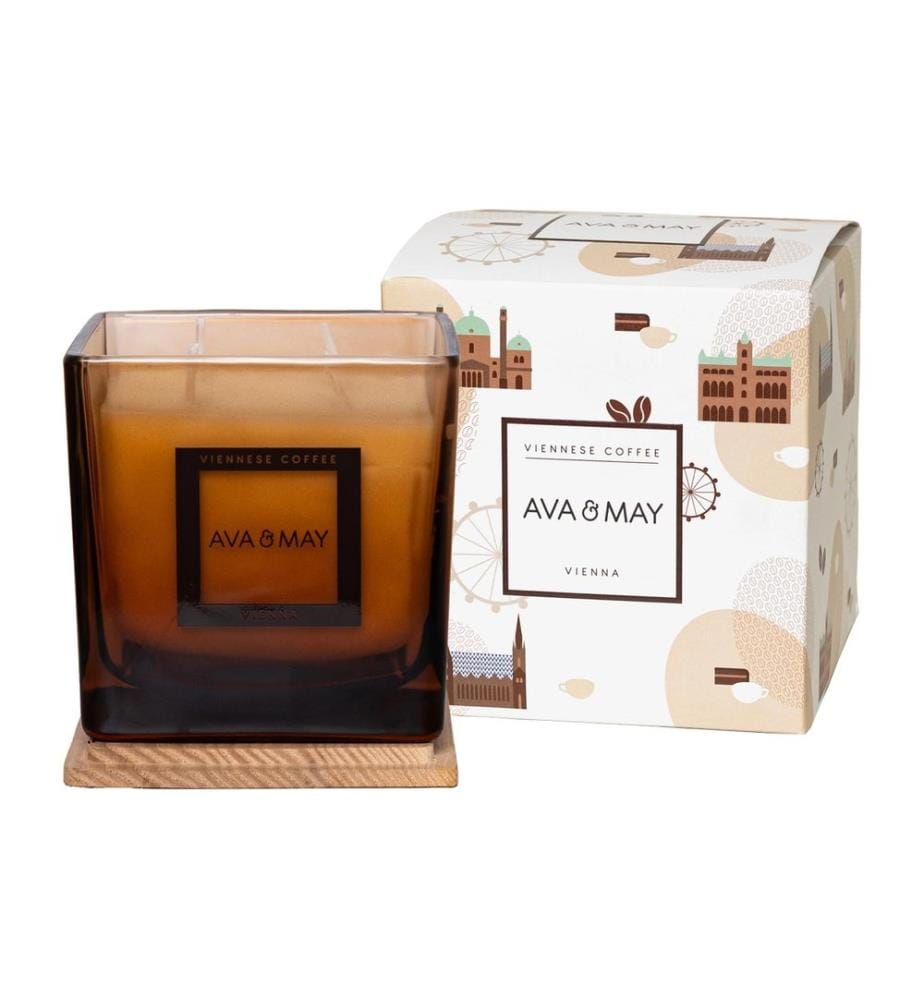 AVA & MAY - Bougie parfumée Niennesse Coffee, 550 g