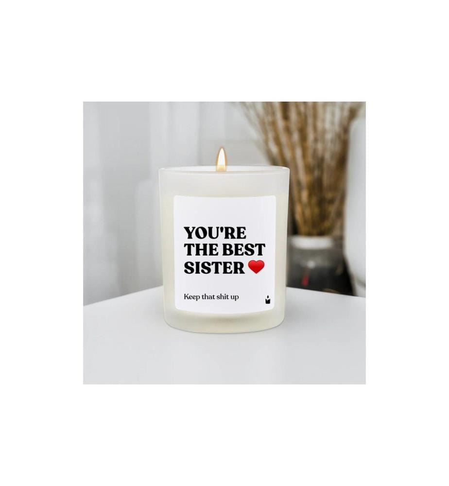 ChattyCandles - Duftkerze You're the best sister 6.7 x 8 cm