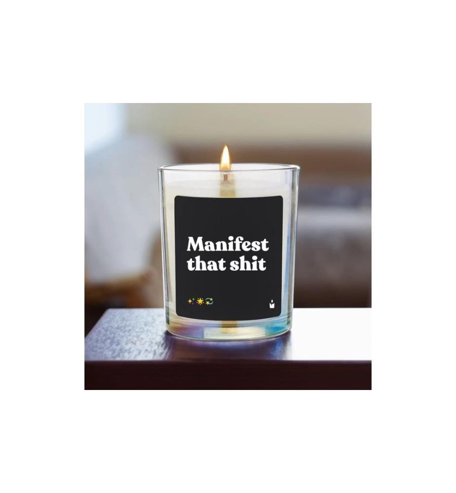 ChattyCandles - Bougie parfumée Manifest that shit 6.7 x 8 cm