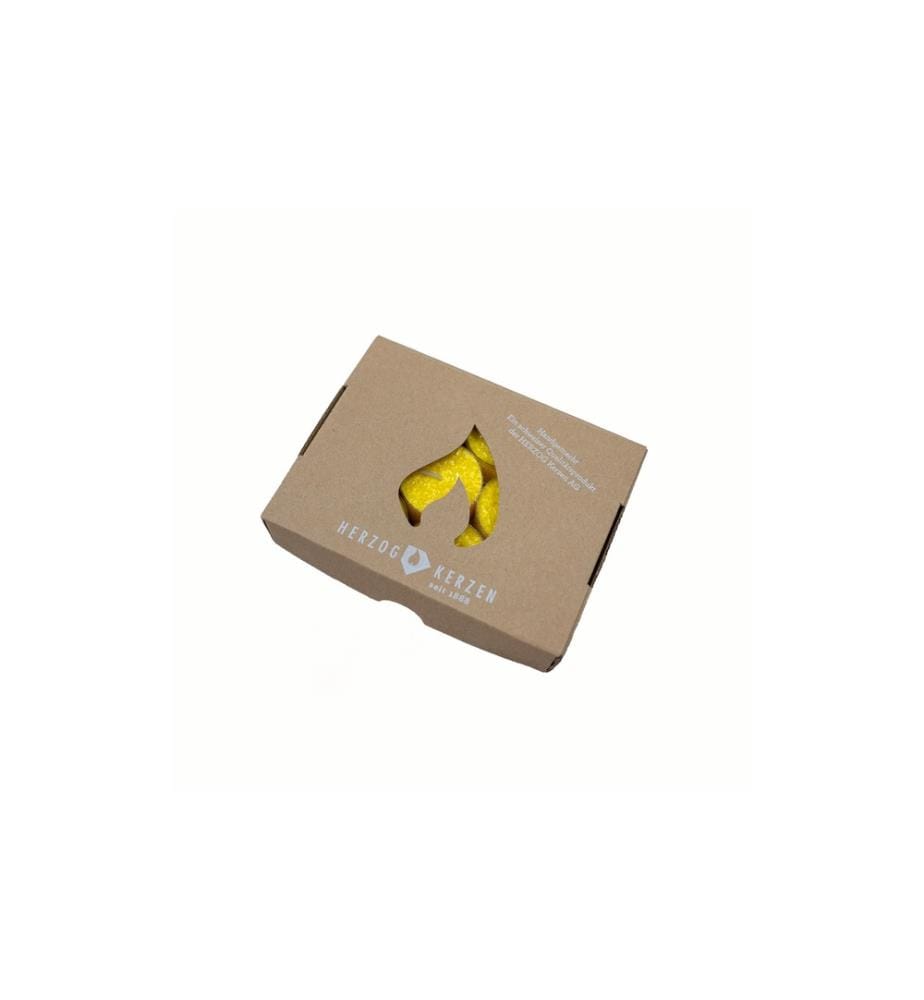HERZOG KERZEN AG - Teelichter Kristallo Ø 4 cm 9 Stück, Gelb