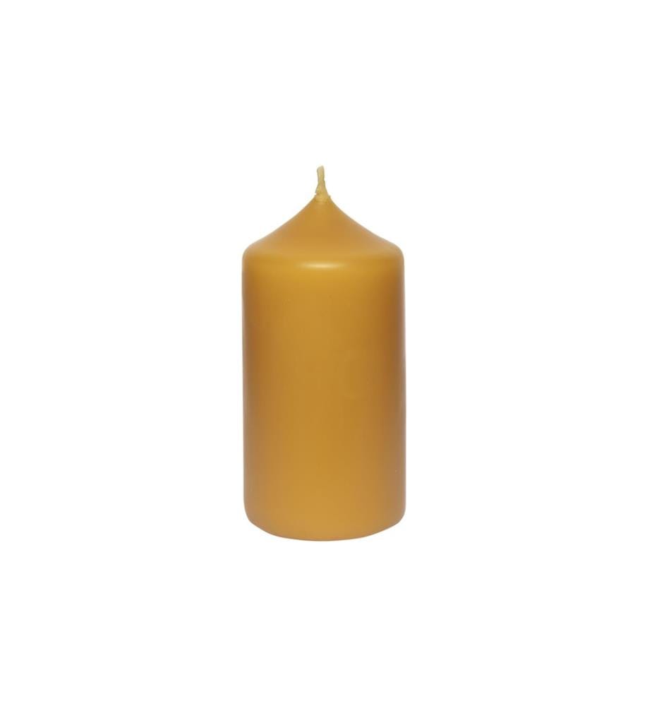 HERZOG KERZEN AG - Bougie cylindrique à base de cire d'abeille 5 x 10 cm