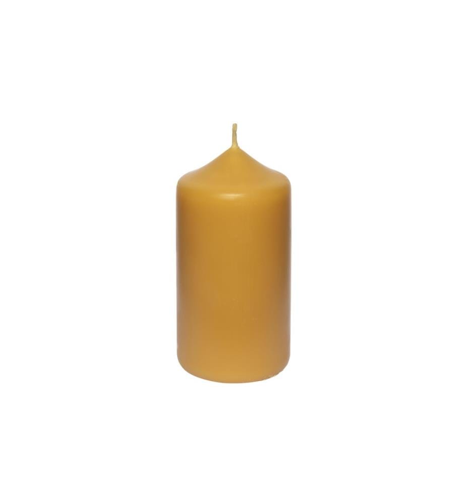 HERZOG KERZEN AG - Bougie cylindrique à base de cire d'abeille 6 x 12 cm