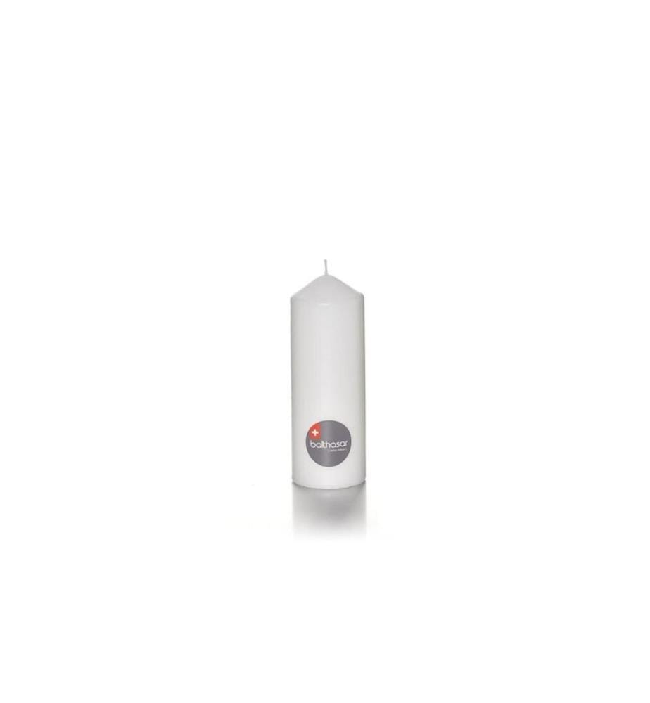 BALTHASAR - Bougie cylindrique 20 cm x 7 cm, Blanc, 1 Pièce/s