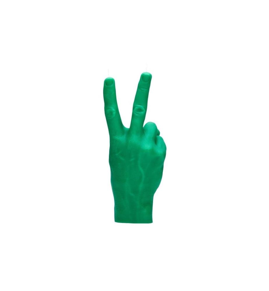 Mandatus - Bougie Candle Hand Victory, Vert