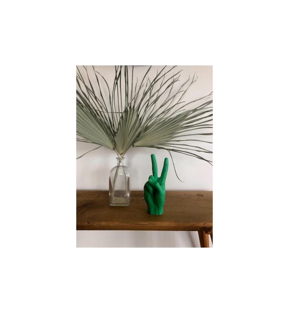 Mandatus - Bougie Candle Hand Victory, Vert