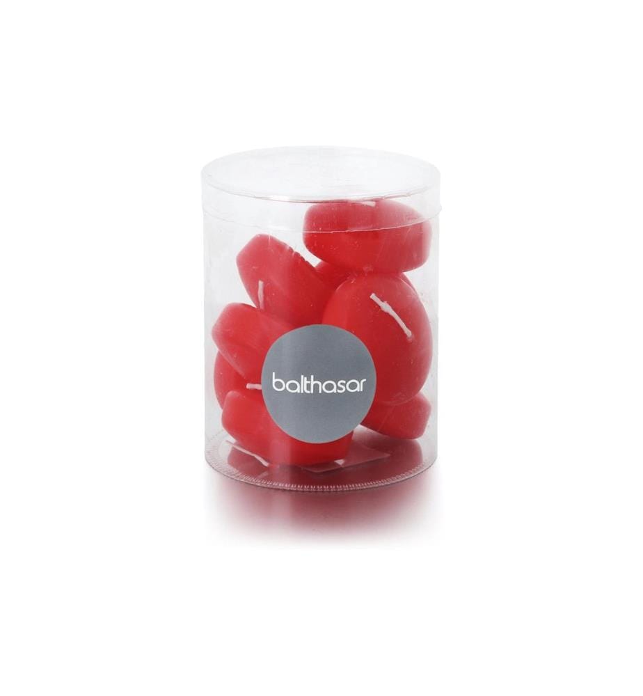 BALTHASAR - Schwimmkerzen 2.8 cm x 4.9 cm, Rot, 8 Stück