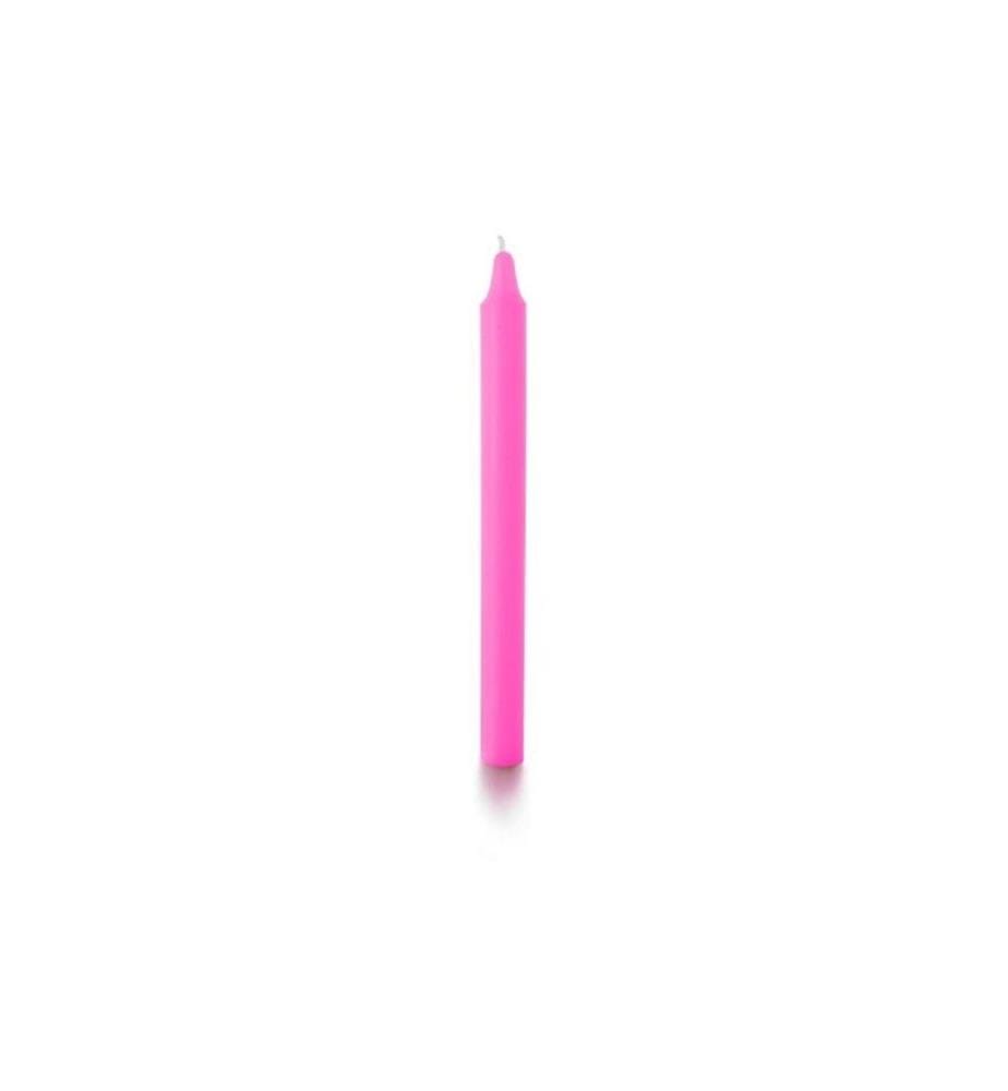 BALTHASAR - Stabkerze 27.5 cm x 2.2 cm, Neonpink, 16 Stück