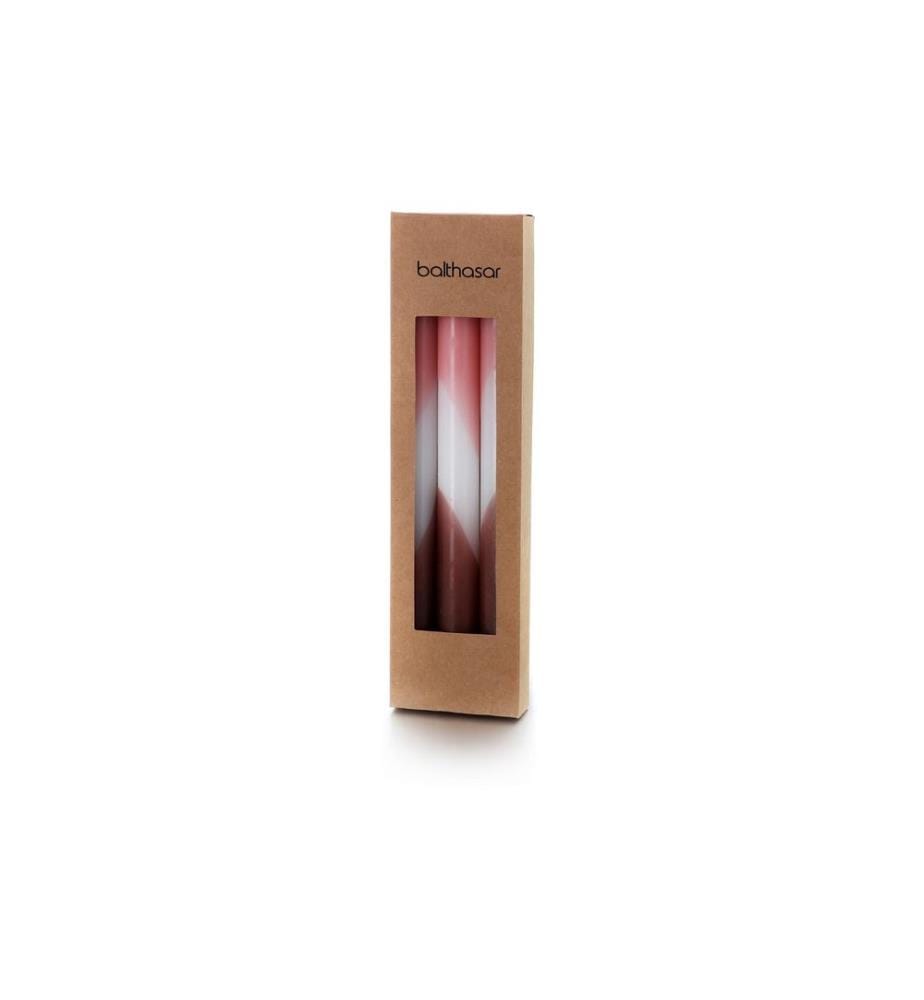 BALTHASAR - Stabkerze Dip Dye Rosa, 1 Stück
