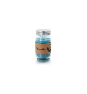 BALTHASAR - Gartenkerze Citronella Jar Blau