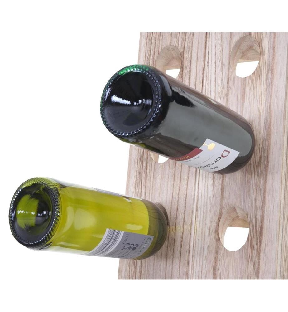 Decorative shaking board wine rack for 20 bottles Shabby natural brown