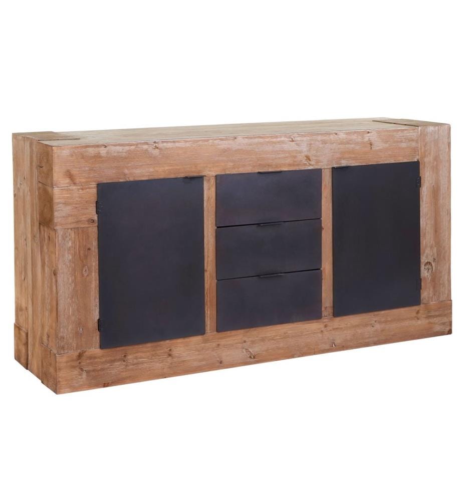 Buffet, bois de sapin rustique massif 90x160x45 cm 67kg