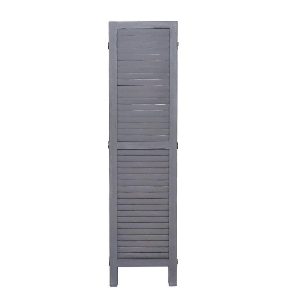 Paravent Cloison Shabby-Look 170x120 cm - gris