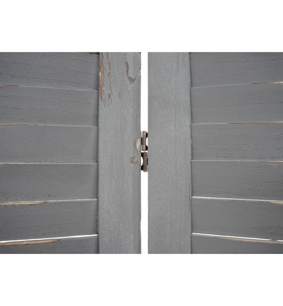 Paravent Cloison Shabby-Look 170x120 cm - gris